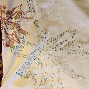 BEAUTIFUL “Pearl White” Tank Top, Medium, Palm Tree 🌴 design